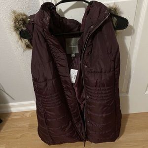 Purple winter vest
